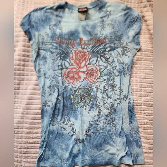 Harley Davidson Baby tee Y2K - Picture 1 of 4